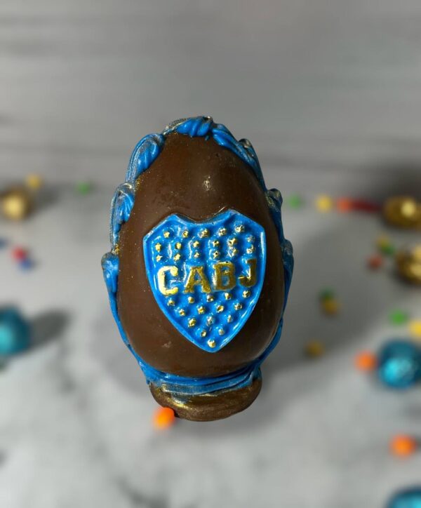 HUEVO DE EQUIPO DE FUTBOL RELIEVE  (BOCA/RIVER